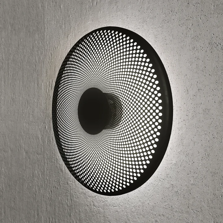 Northern - Glint LED Wandleuchte, small, opalweiß / Messing, Ø 25 cm