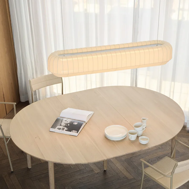 Northern - Tradition LED Pendelleuchte, linear, L 120 cm, off-white