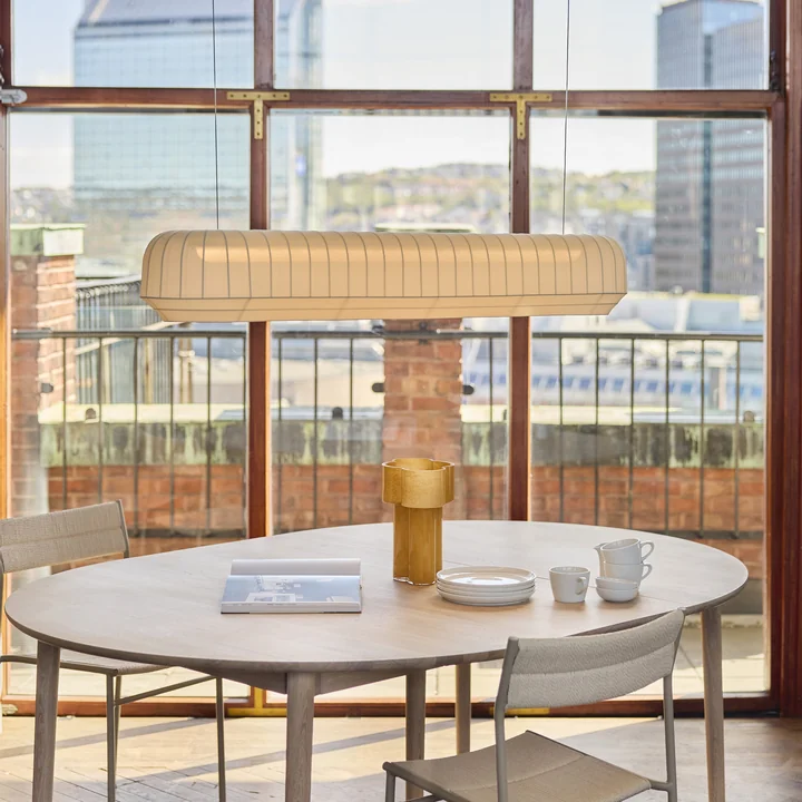 Northern - Tradition LED Pendelleuchte, linear, L 120 cm, off-white