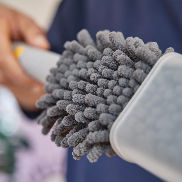 Joseph Joseph - CleanTech 3-in-1 Mikrofaser-Staubwischer, light stone