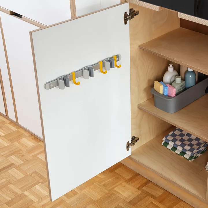 Joseph Joseph - CleanTech Wandhalterung für Putzgeräte, silber