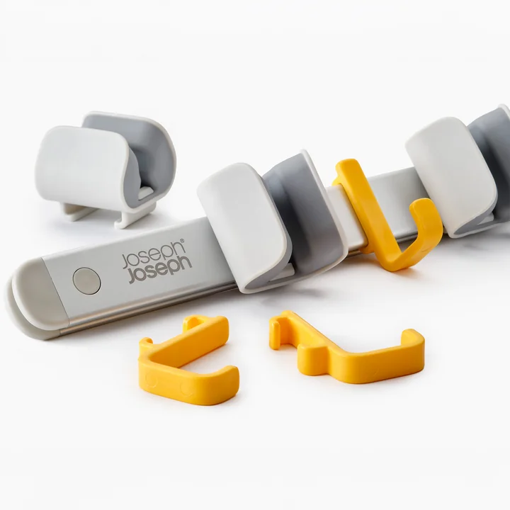 Joseph Joseph - CleanTech Wandhalterung für Putzgeräte, silber