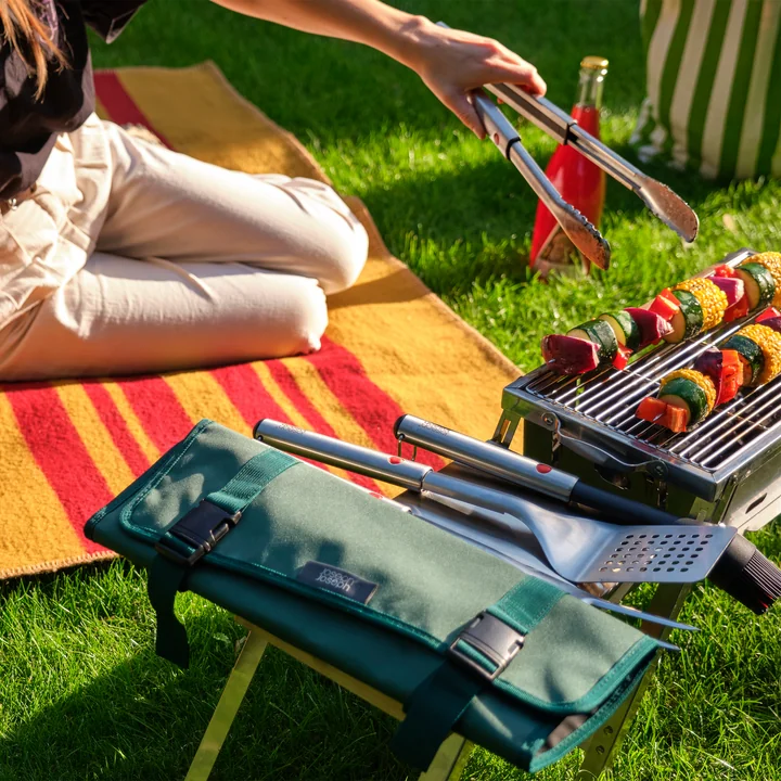 Joseph Joseph - GrillOut Ausziehbares Grillbesteck-Set mit Transporttasche
