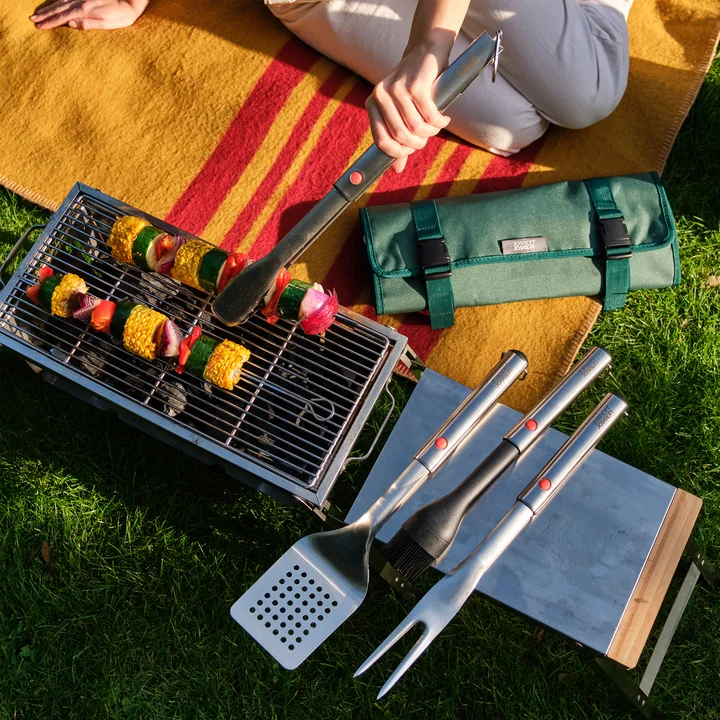 Joseph Joseph - GrillOut Ausziehbares Grillbesteck-Set mit Transporttasche
