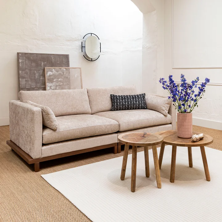 Zuiver - Blossom Sofa, 3-Sitzer, sand