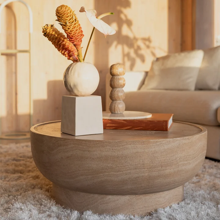 Zuiver - Noble Couchtisch Ø 80 cm, beige