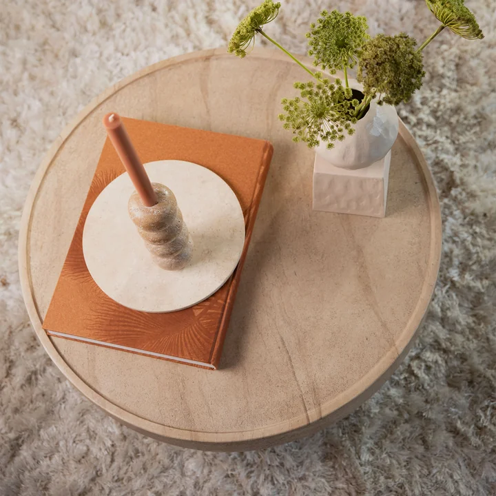 Zuiver - Noble Couchtisch Ø 80 cm, beige