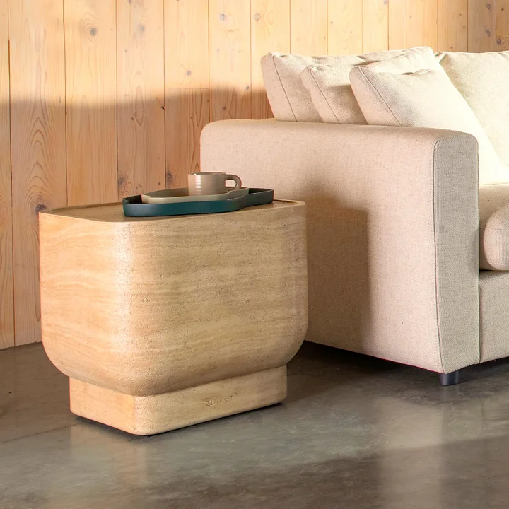 Zuiver - Noble Beistelltisch quadratisch, beige