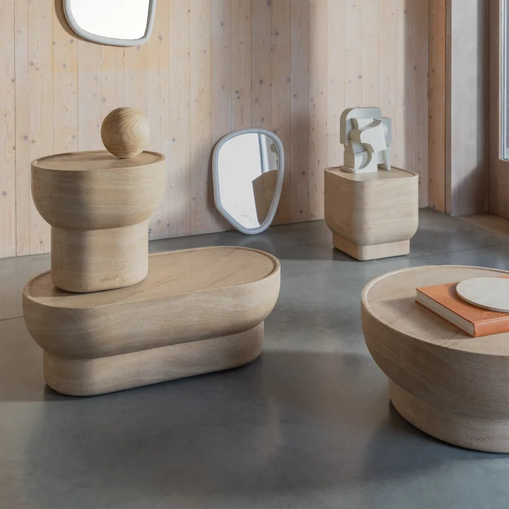 Zuiver - Noble Couchtische und Beistelltisch, beige