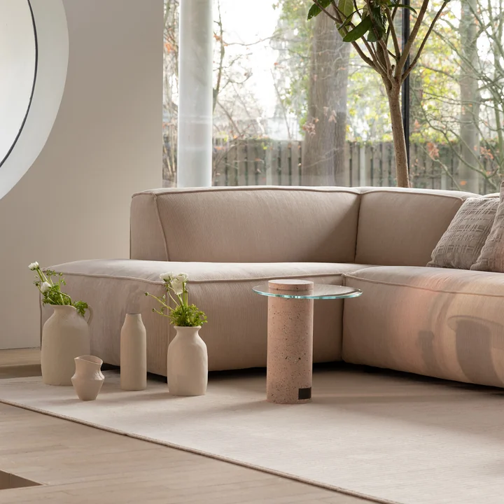 Zuiver - Fat Freddy Rib Ecksofa, links / natural