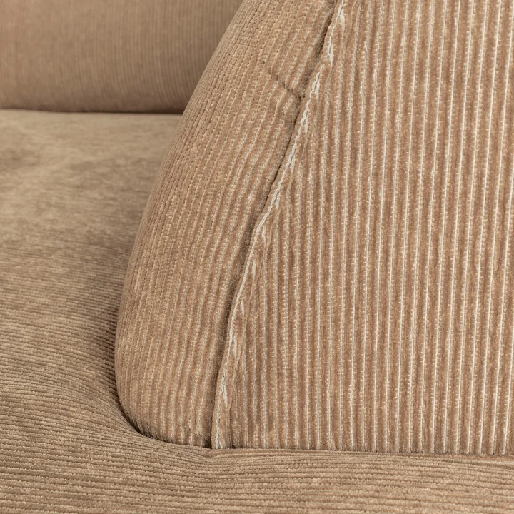 Zuiver - Fat Freddy Rib Ecksofa, caramel