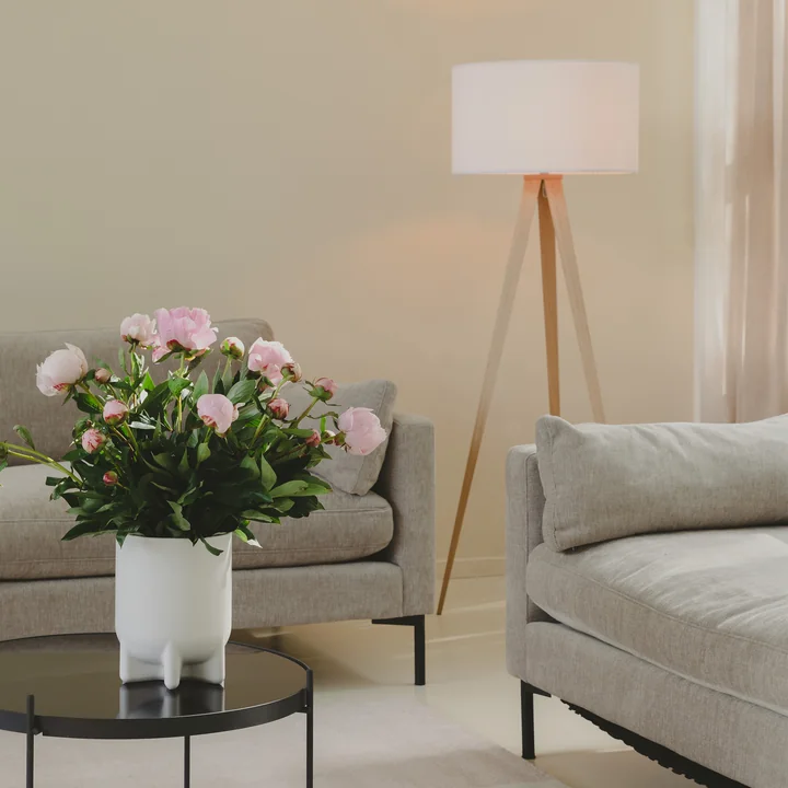 Zuiver - Tripod Wood Stehleuchte, Eiche / weiß