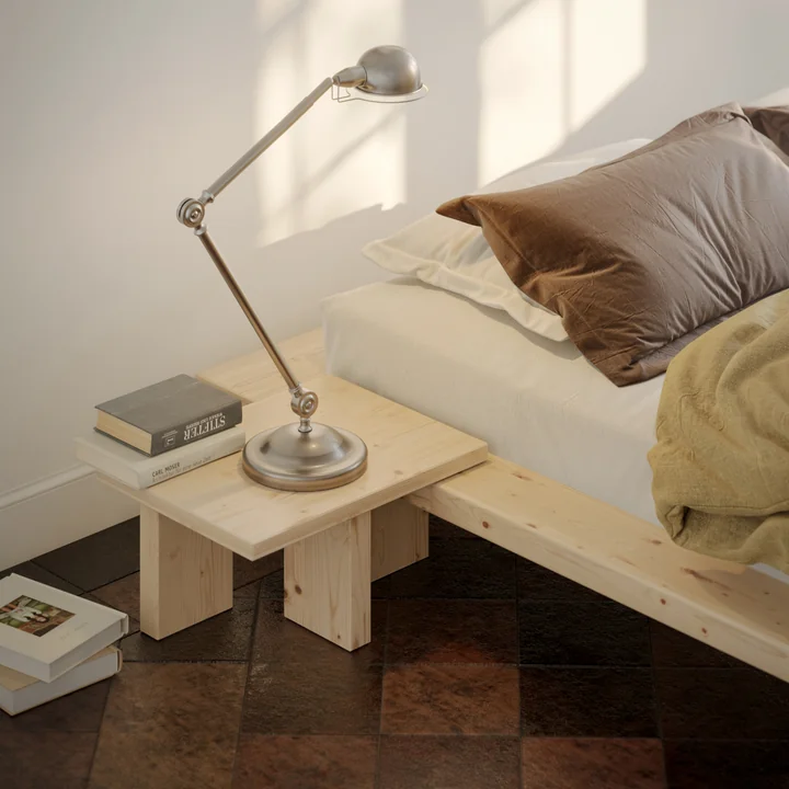 Karup Design - Japan Nachttisch, 45 x 34 x 23 cm, Kiefer natur