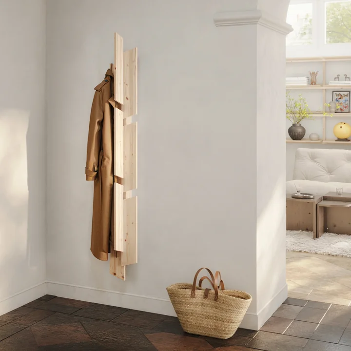 Karup Design - Keeper Wandgarderobe, H 166 cm, Kiefer natur