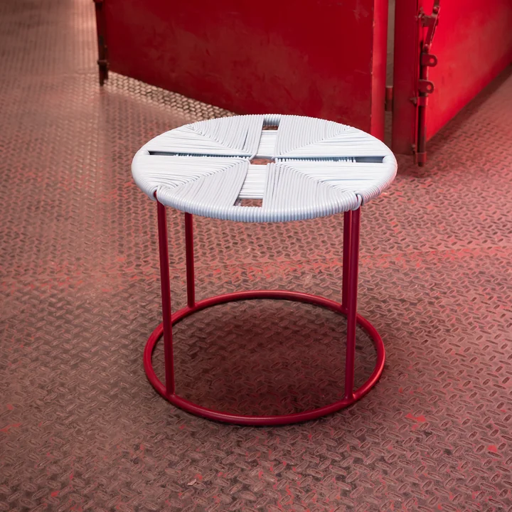 Acapulco Design - The Side Table, ICDMX_1, blau / burgundy red