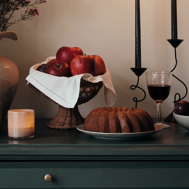 Broste Copenhagen - Emmy Rattan Korb, Ø 26 x H 21 cm, natural brown