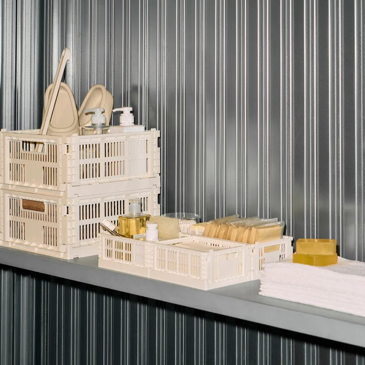 HAY - Colour Crate Körbe, powder, recycled