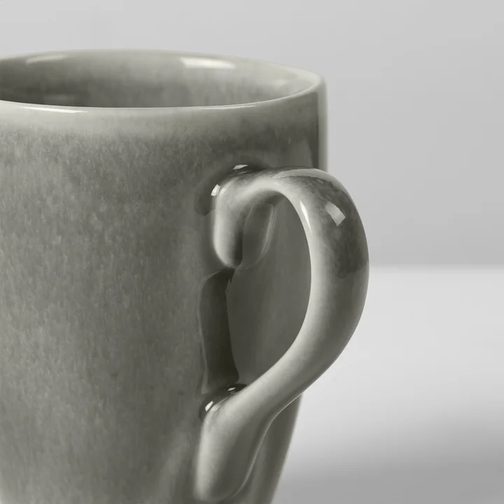 Broste Copenhagen - Nordic Rain Tasse mit Henkel, 25 cl, grau