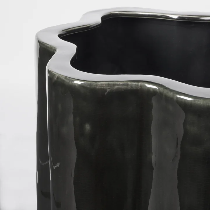 Broste Copenhagen - Sonja Übertopf, dunkelgrün