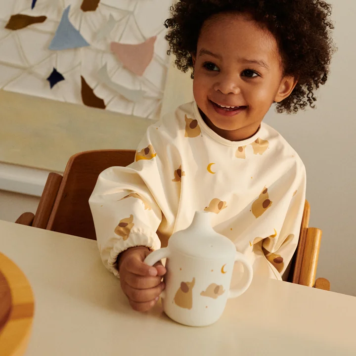 LIEWOOD - Neil Silikon Trinklerntasse, Elefant / creme de la creme