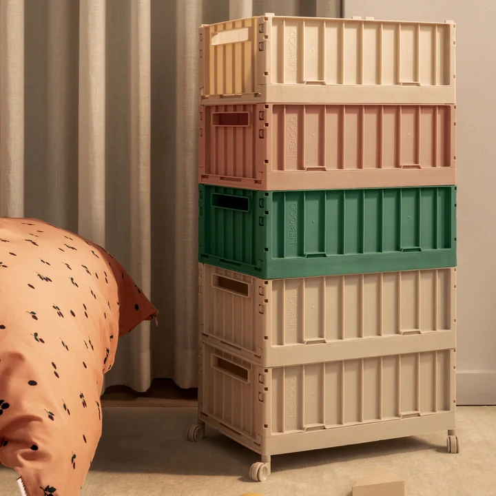 LIEWOOD - Weston Aufbewahrungsbox mit Rollen, sandy