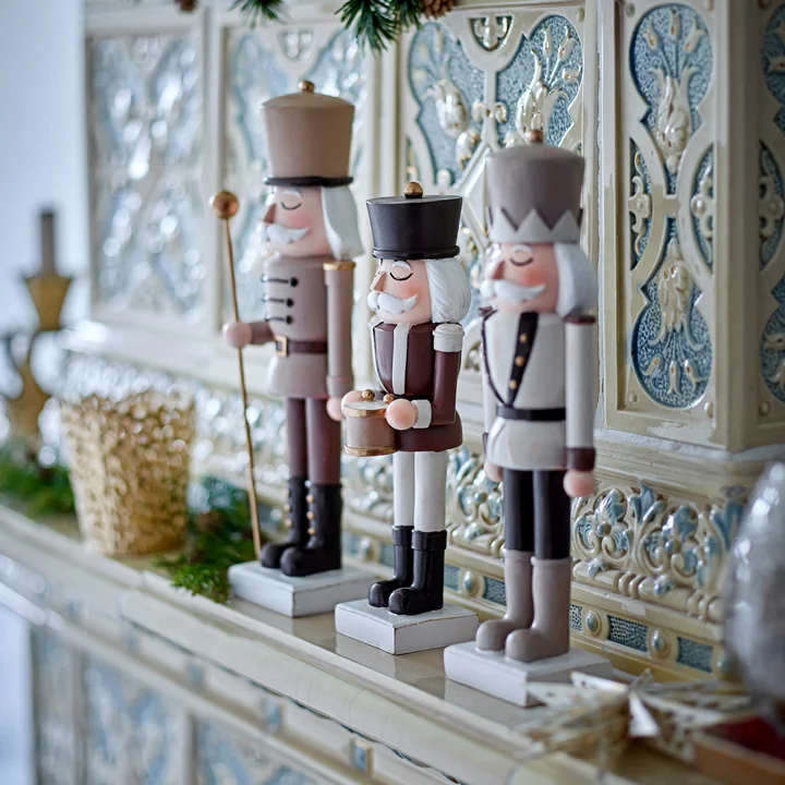 Bloomingville - Darryl Nussknacker Weihnachtsdeko, braun (3er-Set)