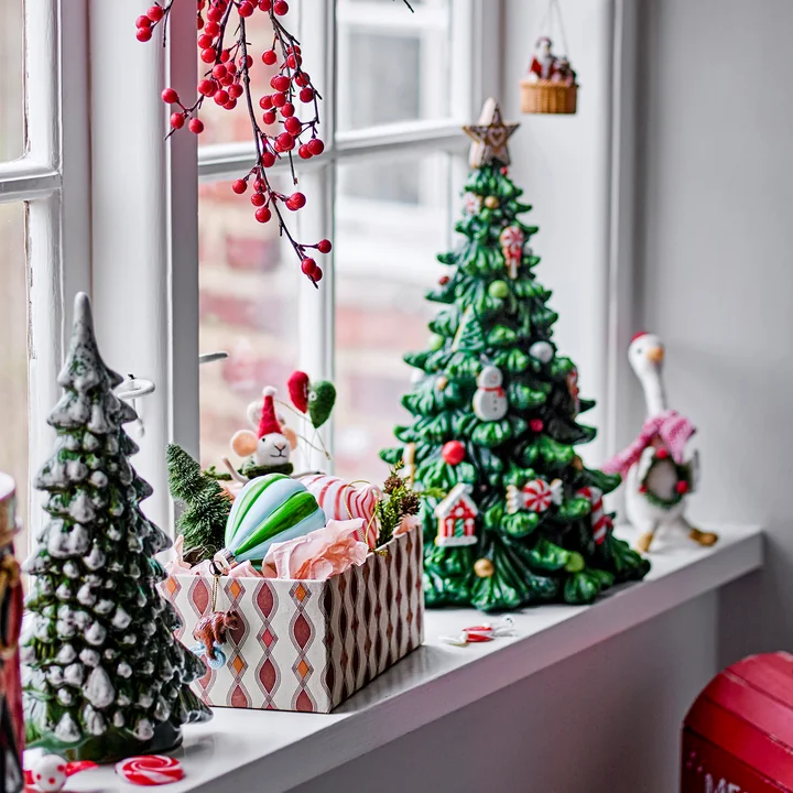 Bloomingville - Eddy Deko-Tannenbaum mit Licht, grün