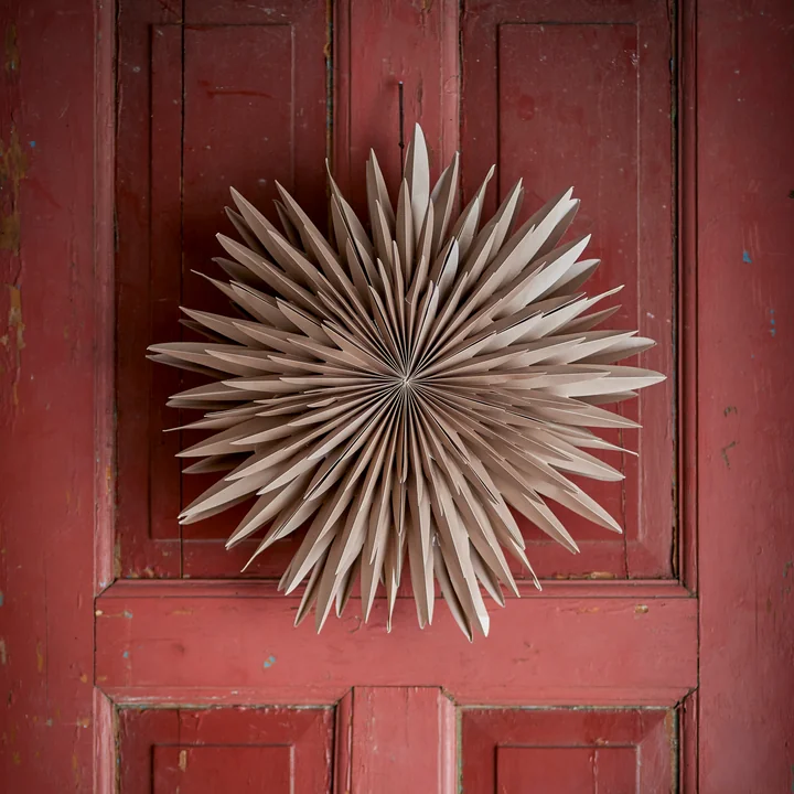 Bloomingville - Elijas Stern mit Licht, braun