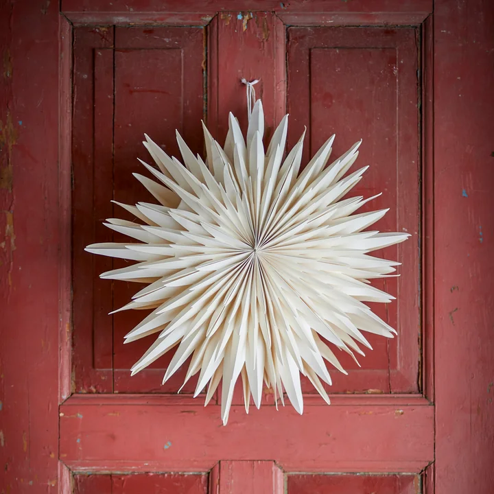 Bloomingville - Elijas Stern mit Licht, weiß