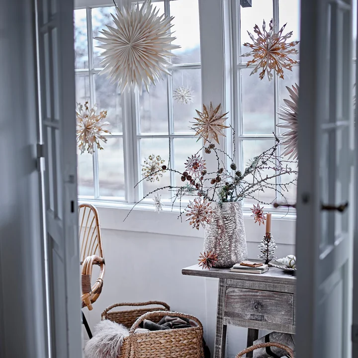 Bloomingville - Elijas Stern mit Licht, weiß