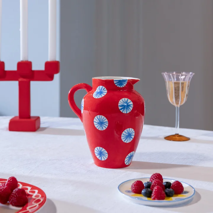 &klevering - Festivo Krug, H 18,5 cm, mehrfarbig