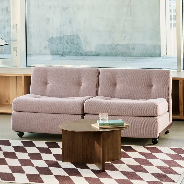 HAY - Amanta 2 Sitzer Sofa, burgundy red / rot (HAY Yuma 1851)