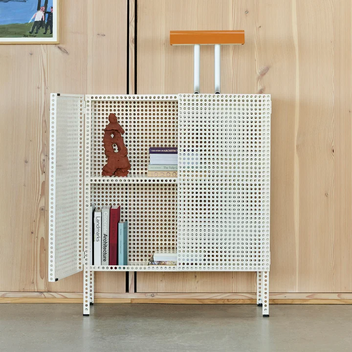 HAY - Perforated Cabinet M, eggshell