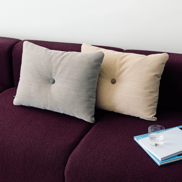 HAY - Dot Kissen, 60 x 45 cm, Steelcut Trio, hellgrau und sand