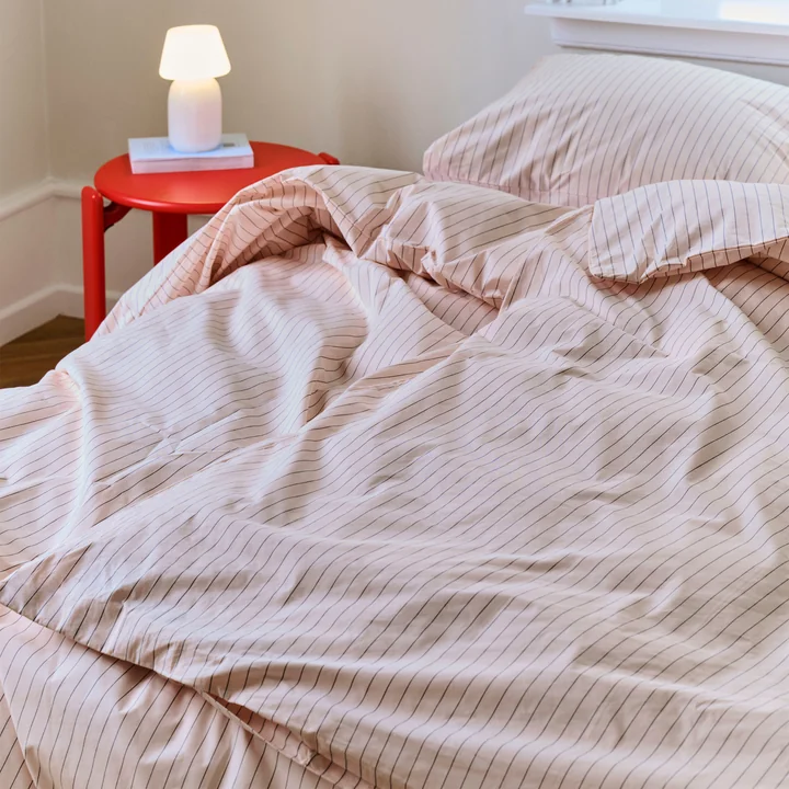 HAY - Fineline Bettdeckenbezug, 200 x 135 cm, soft pink