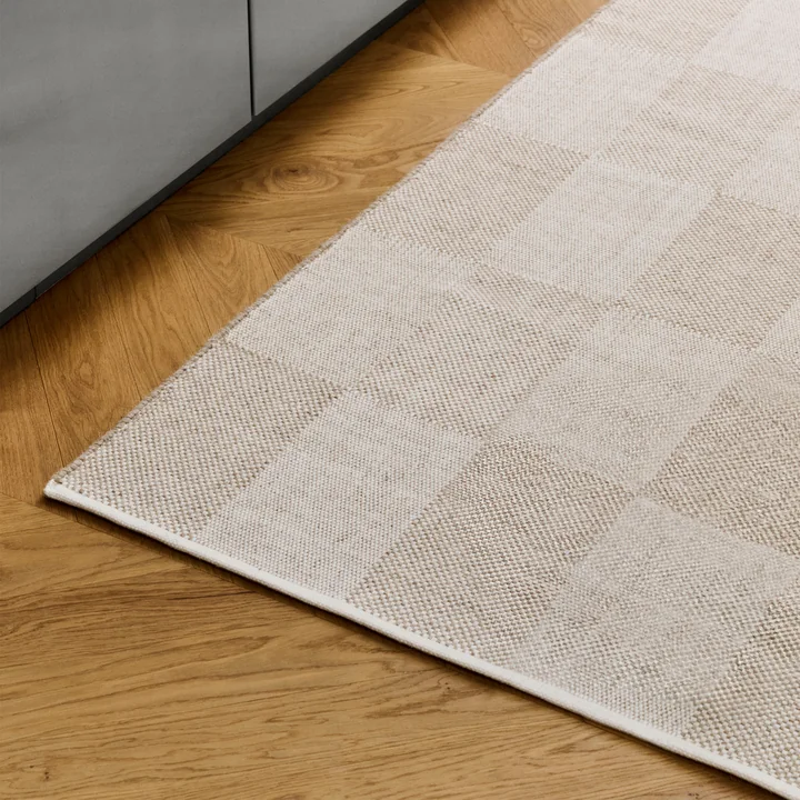 HAY - Check Teppich, 140 x 200 cm, sand S check