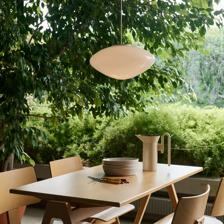 &Tradition - Mist AP20 Pendelleuchte, Ø 56 cm x H 29 cm, matt weiß