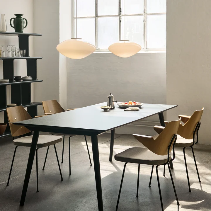 &Tradition - Mist AP20 Pendelleuchte, Ø 56 cm x H 29 cm, matt weiß