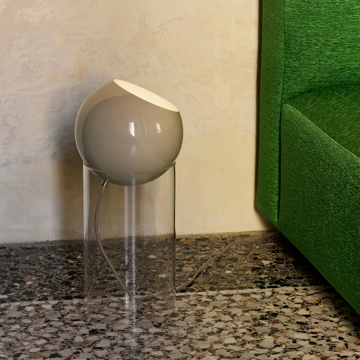 &Tradition - Topan VP14 Bodenleuchte, H 46,5 cm, klar / graubeige