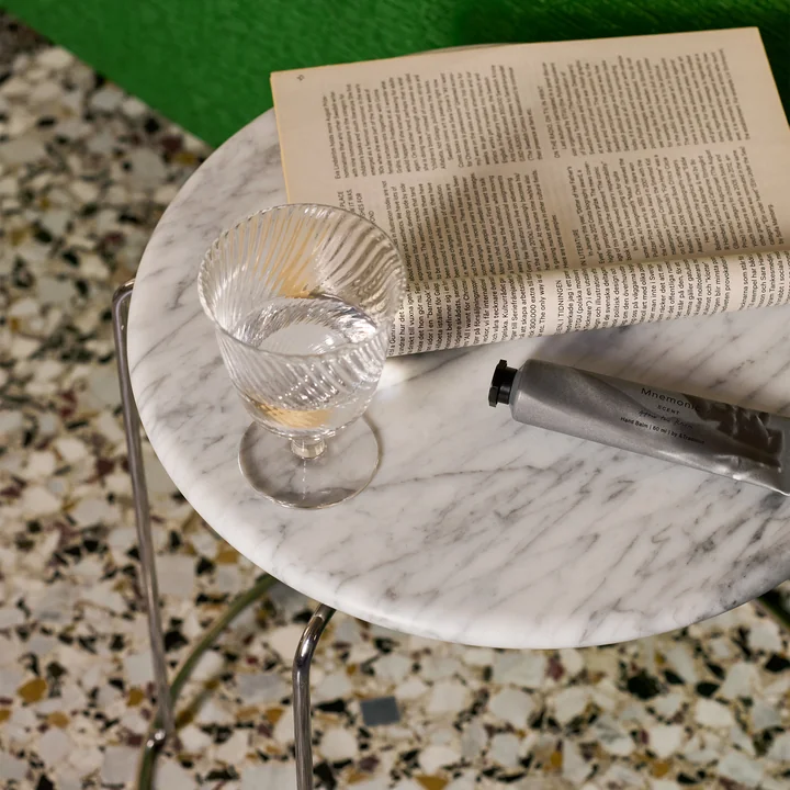 &Tradition - Wire VP11 Tischplatte, Ø 38 cm, Marmor (Bianco Carrara)