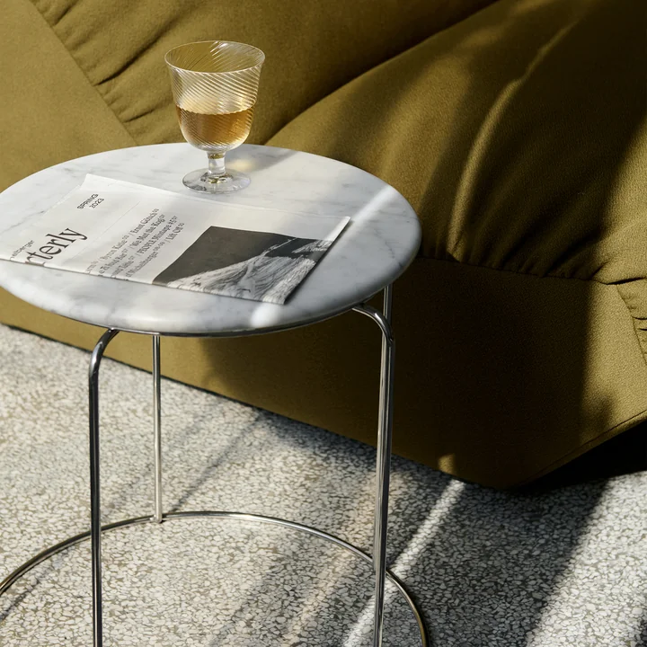 &Tradition - Wire VP11 Tischplatte, Ø 38 cm, Marmor (Bianco Carrara)