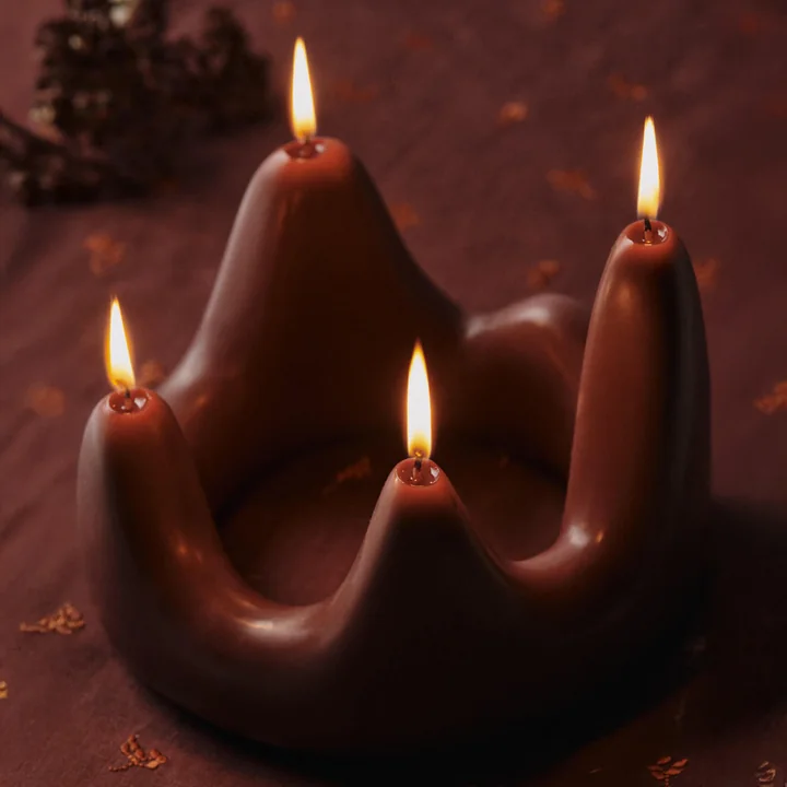 Ferm Living - Stala Kerze, Ø 20 cm, dark grape