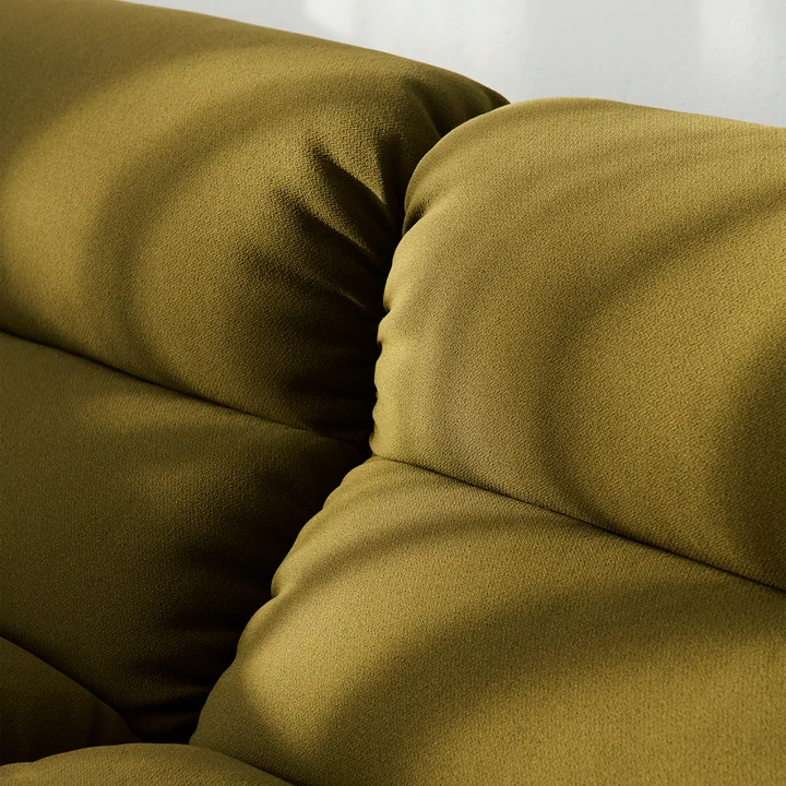 &Tradition - Hi Lo Sofa, Detail, grün (Stoff Kvadrat Mylla 0971)