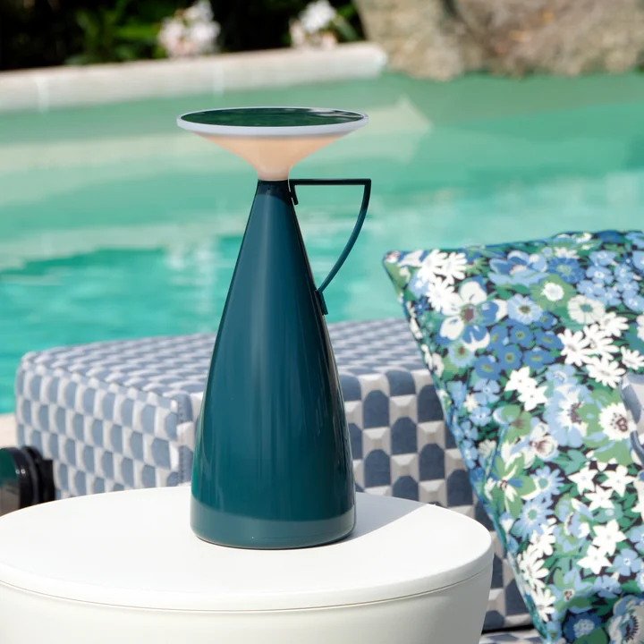 Kartell - Camomille Akku-Leuchte (LED), petrol