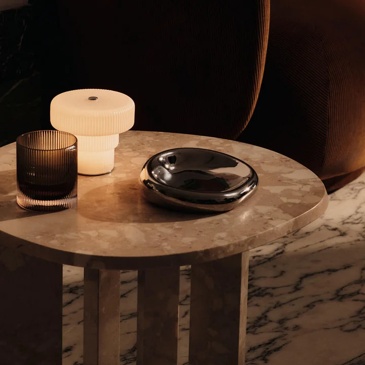 Ferm Living - Bellure Schale, Ø 17 cm, silber