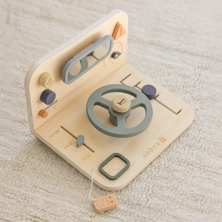 Sebra - Aktivitätstafel Auto, mehrfarbig