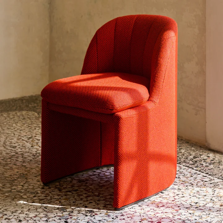 &Tradition - Loafer SC106 Dining Chair, rot (Stoff Kvadrat Sisu 0655)