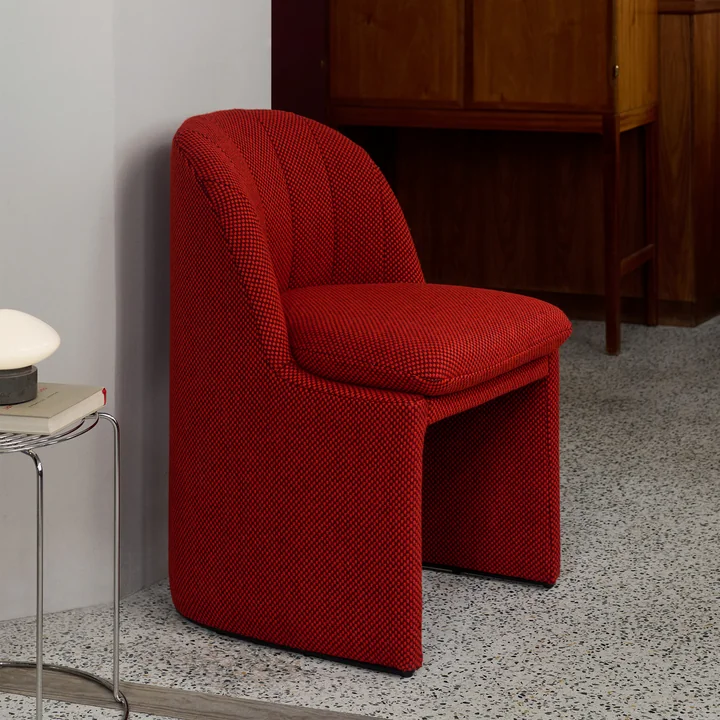 &Tradition - Loafer SC106 Dining Chair, rot (Stoff Kvadrat Sisu 0655)