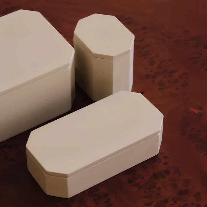 Ferm Living - Nova Aufbewahrungsboxen, light celedon