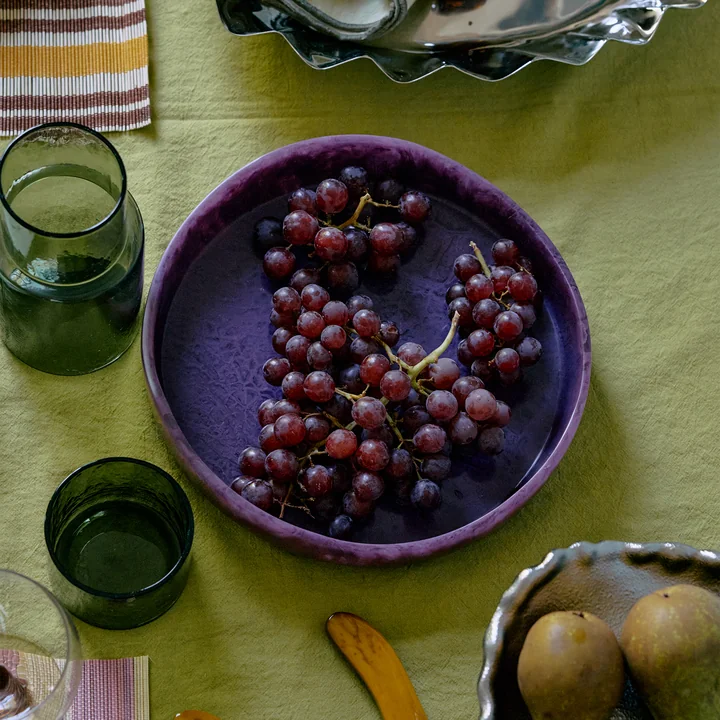 HKliving - Shell Salatschale, Ø 26,5 cm, plum